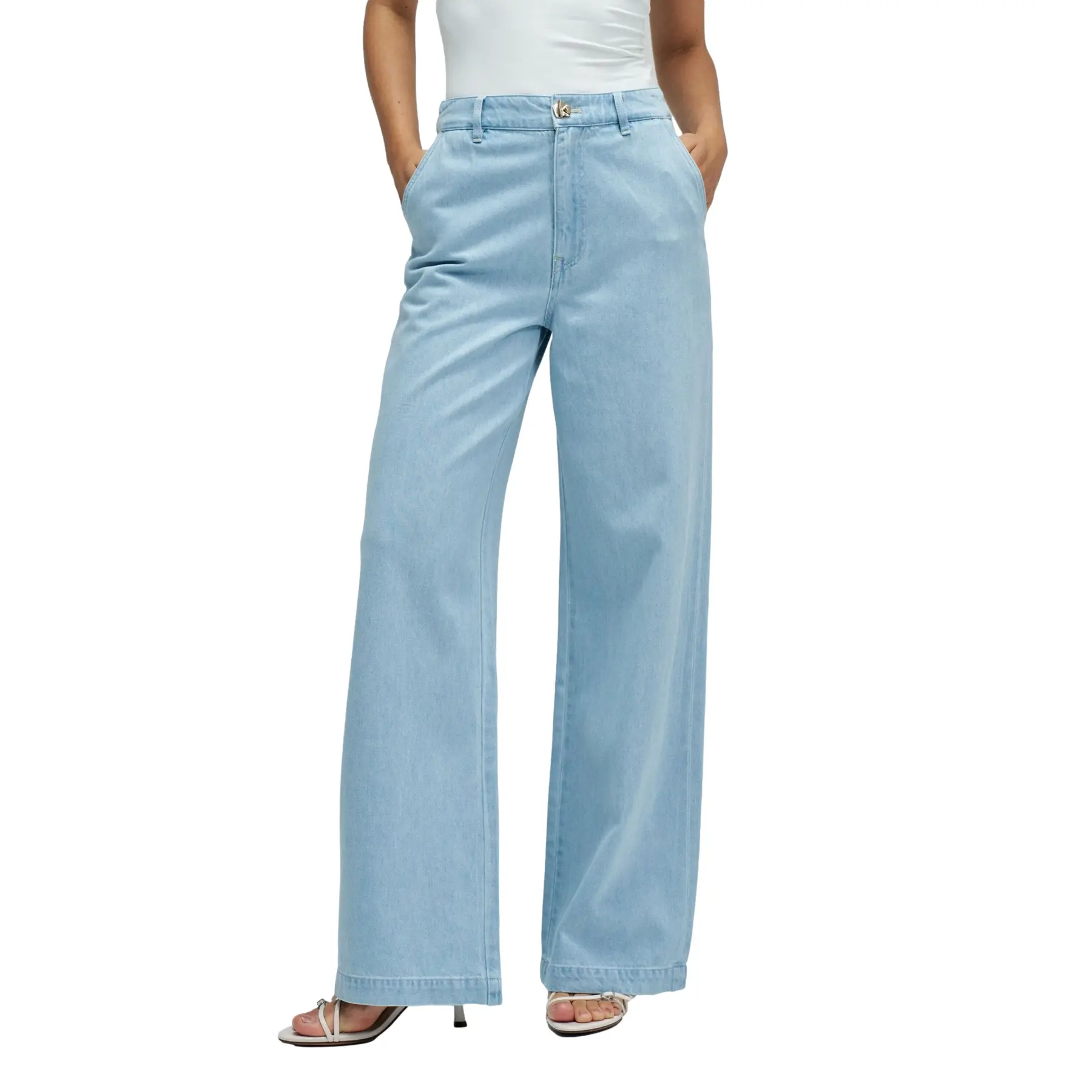 Wide Leg Chino Jeans Damen Salsa Jeans