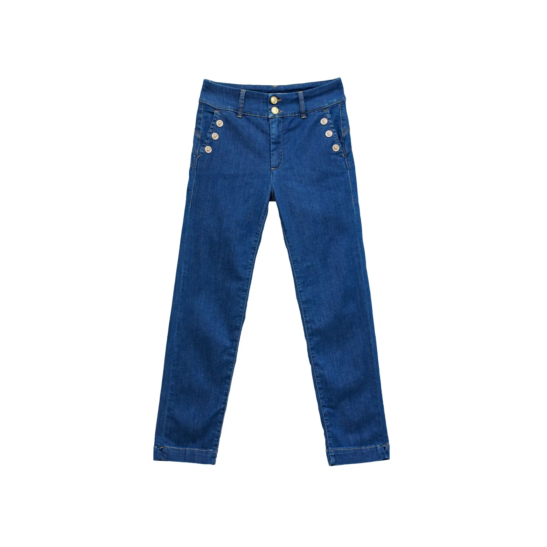 Damen Slim Chino Crop Jeans Salsa Jeans Secret Push In