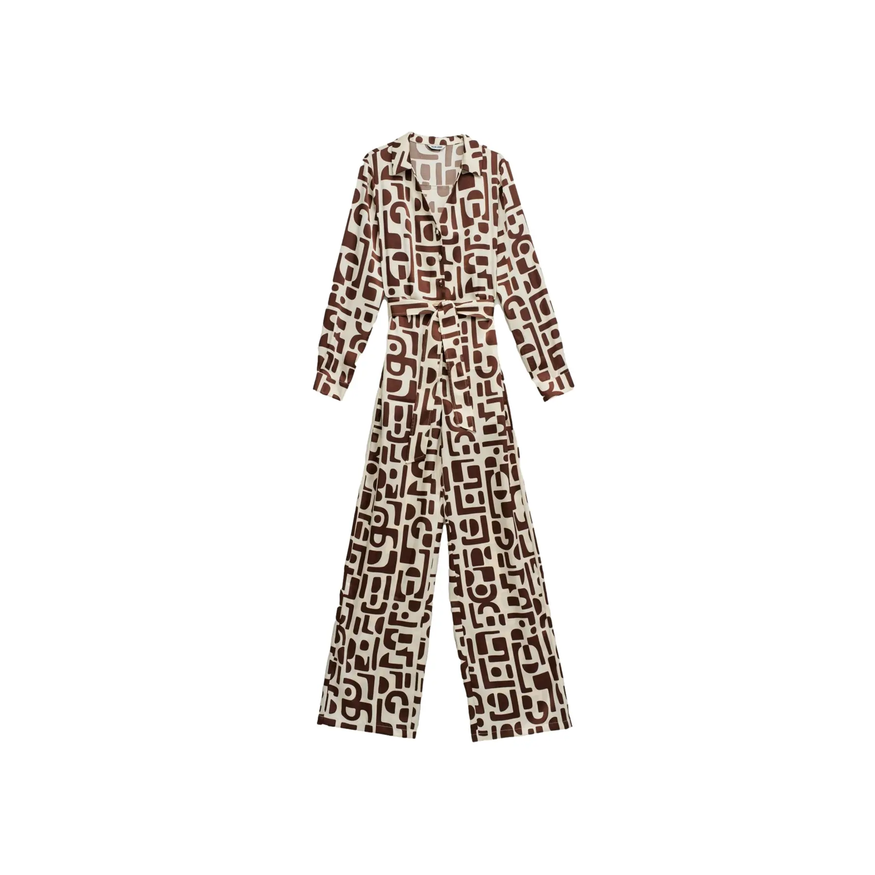 Tuta jumpsuit  satinée à motif