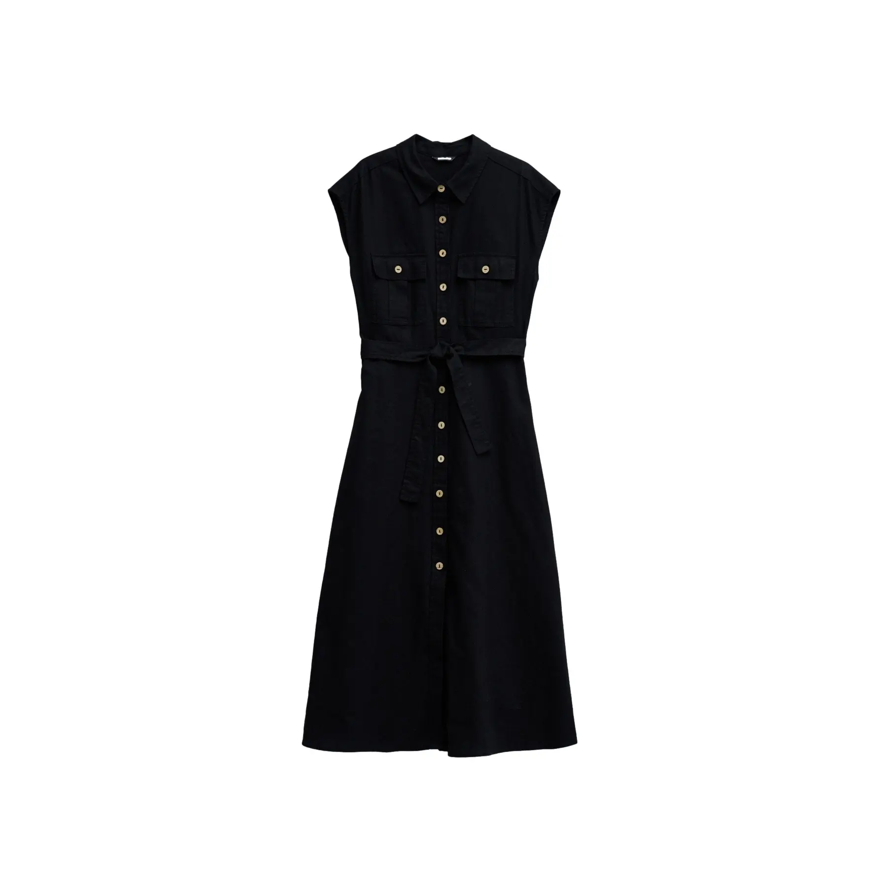 Leinen Wickelkleid Damen Salsa Jeans Midi