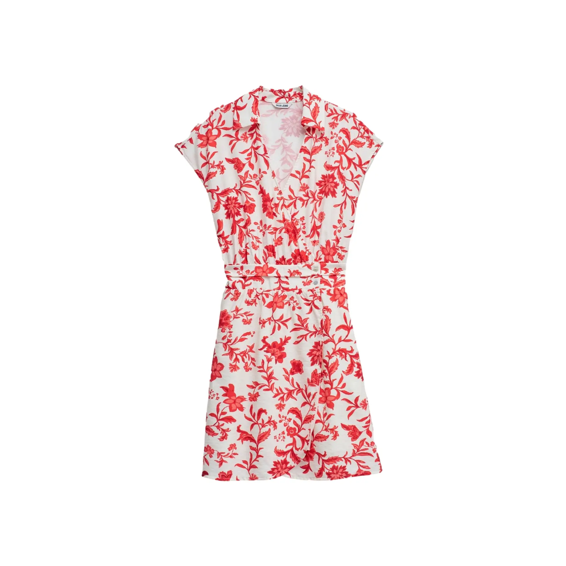 Kurzes Kleid mit Blumenmuster Damen Salsa Jeans