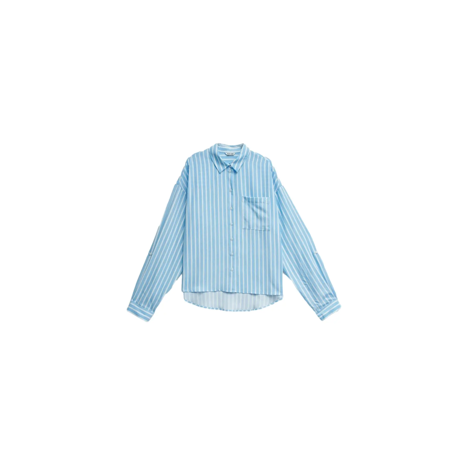 Camicia a righe maniche lunghe donna
