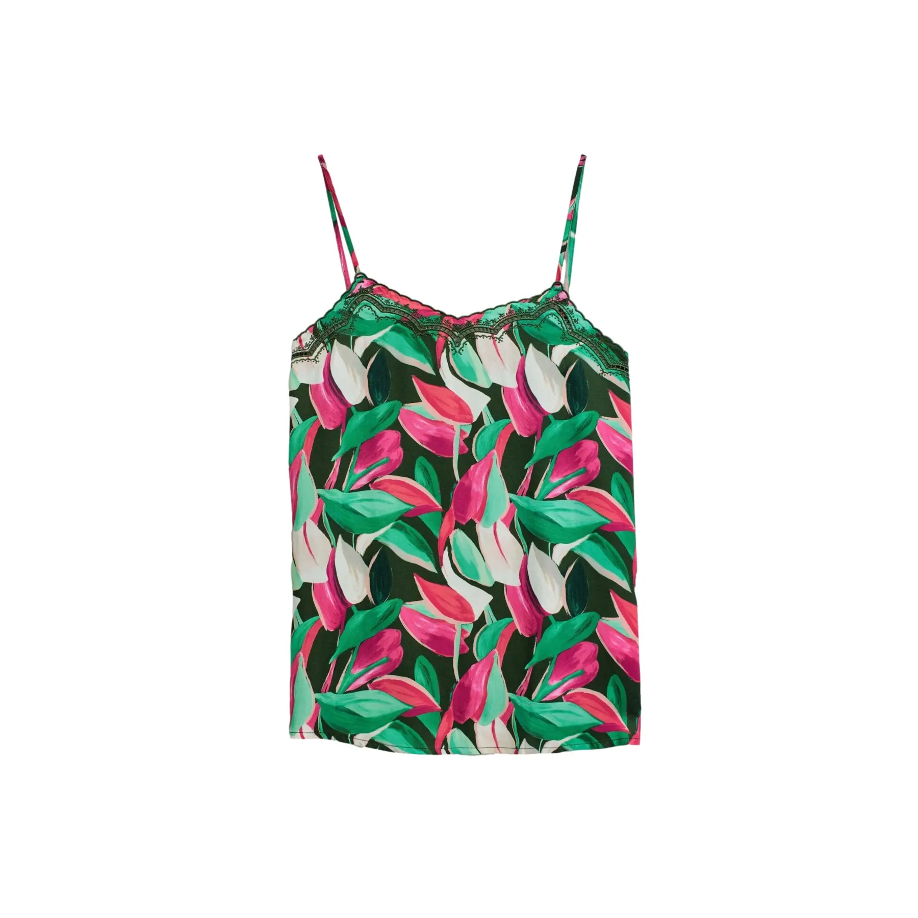 Frauen Tanktop mit floralem Muster Salsa Jeans