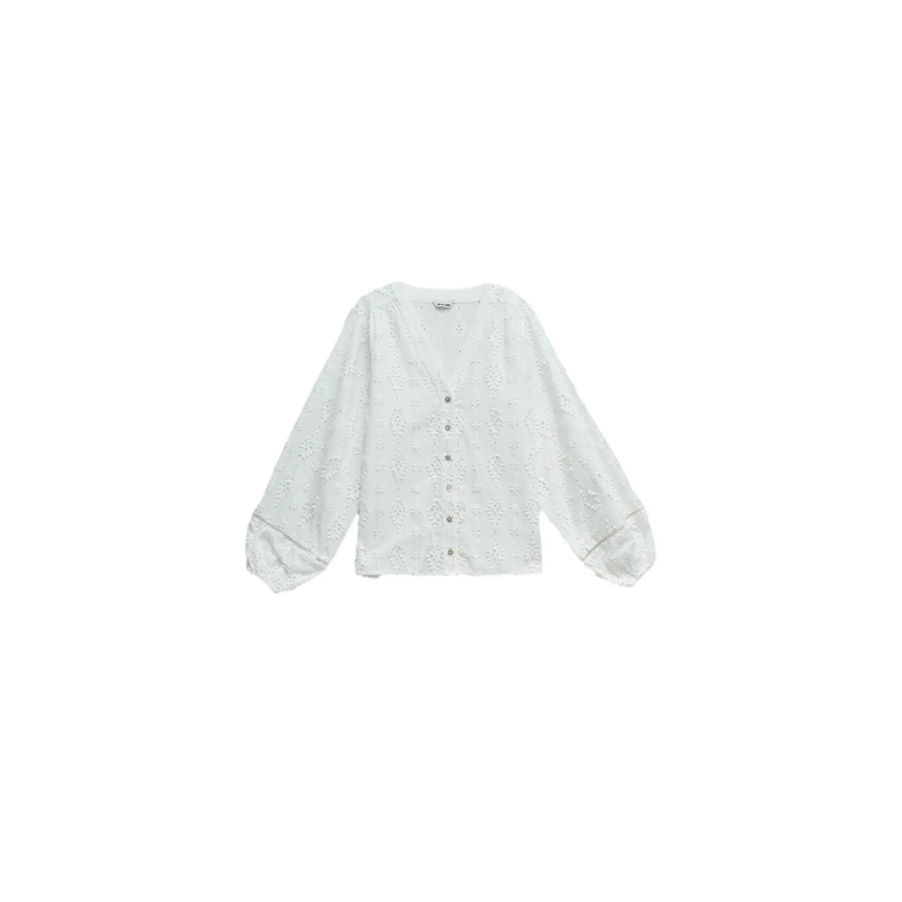Salsa Jeans Women's Blanc Embroidered Blouse
