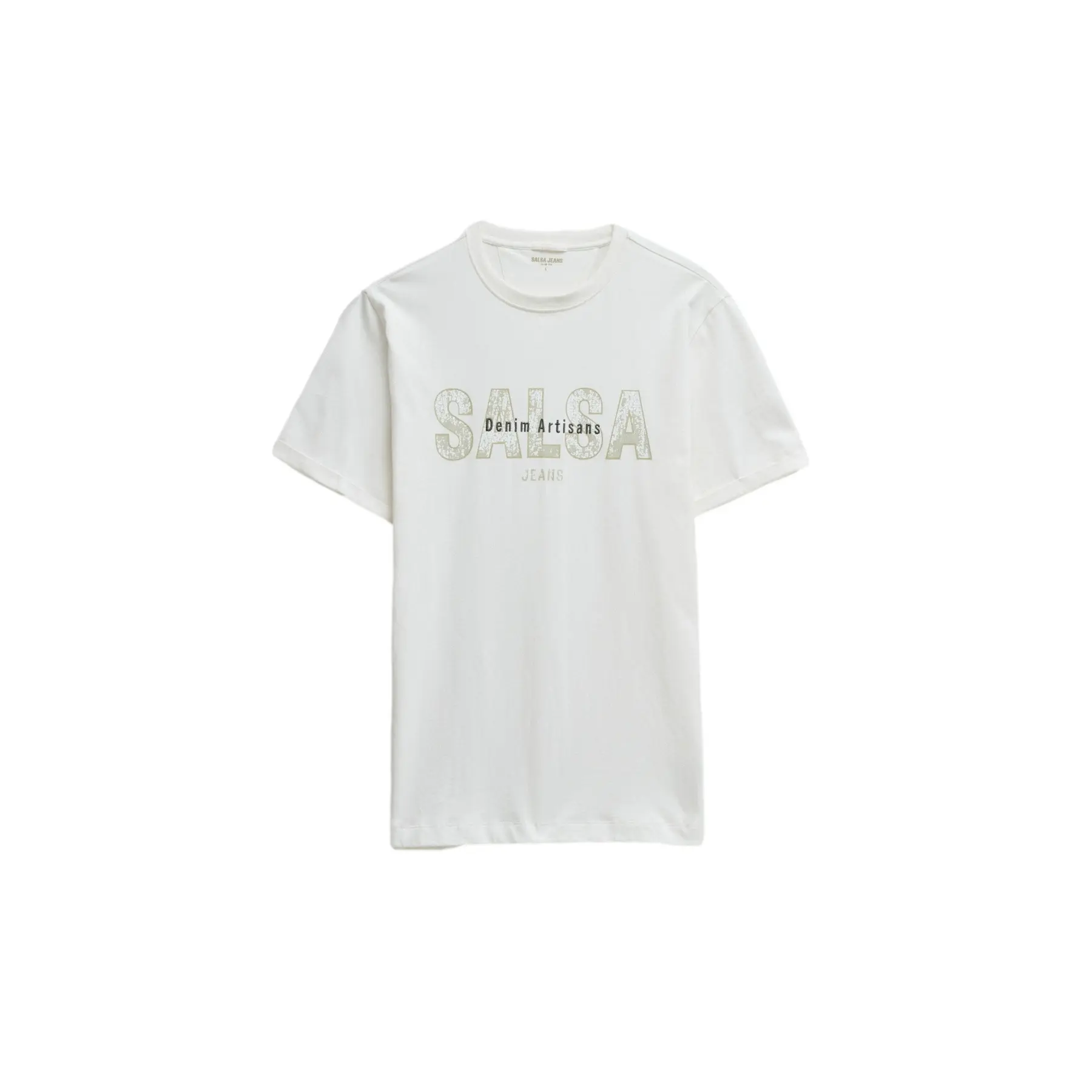 T-Shirt aus Baumwolle mit besticktem Design Salsa Jeans