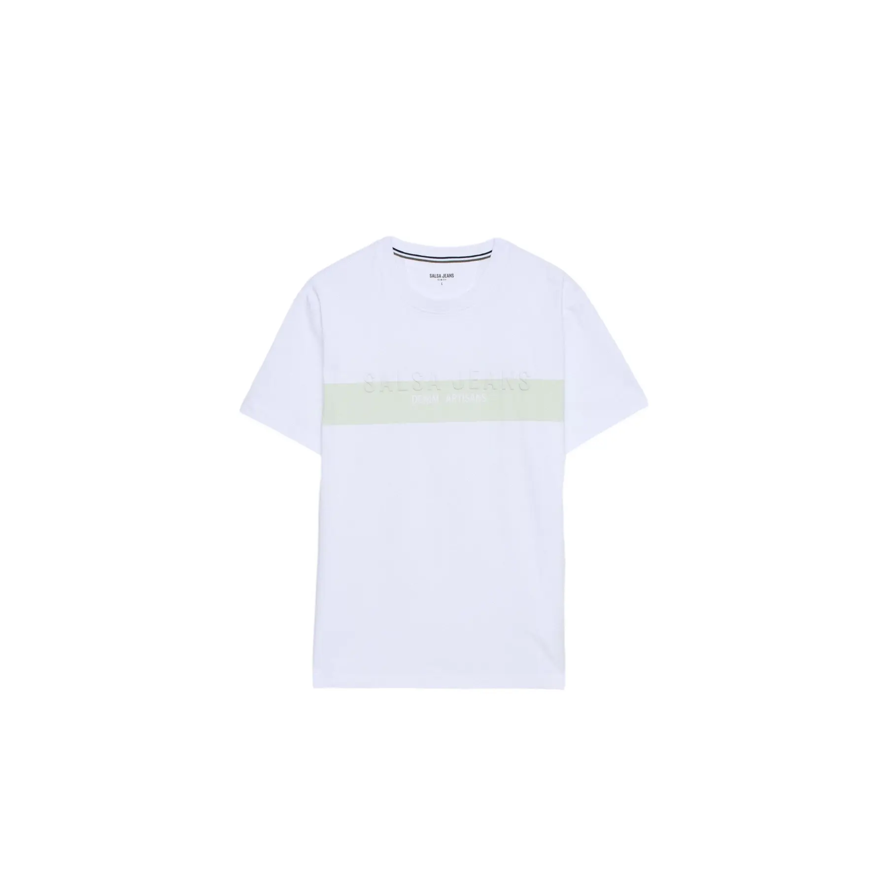 T-Shirt mit Rundhalsausschnitt aus Baumwolle Salsa Jeans