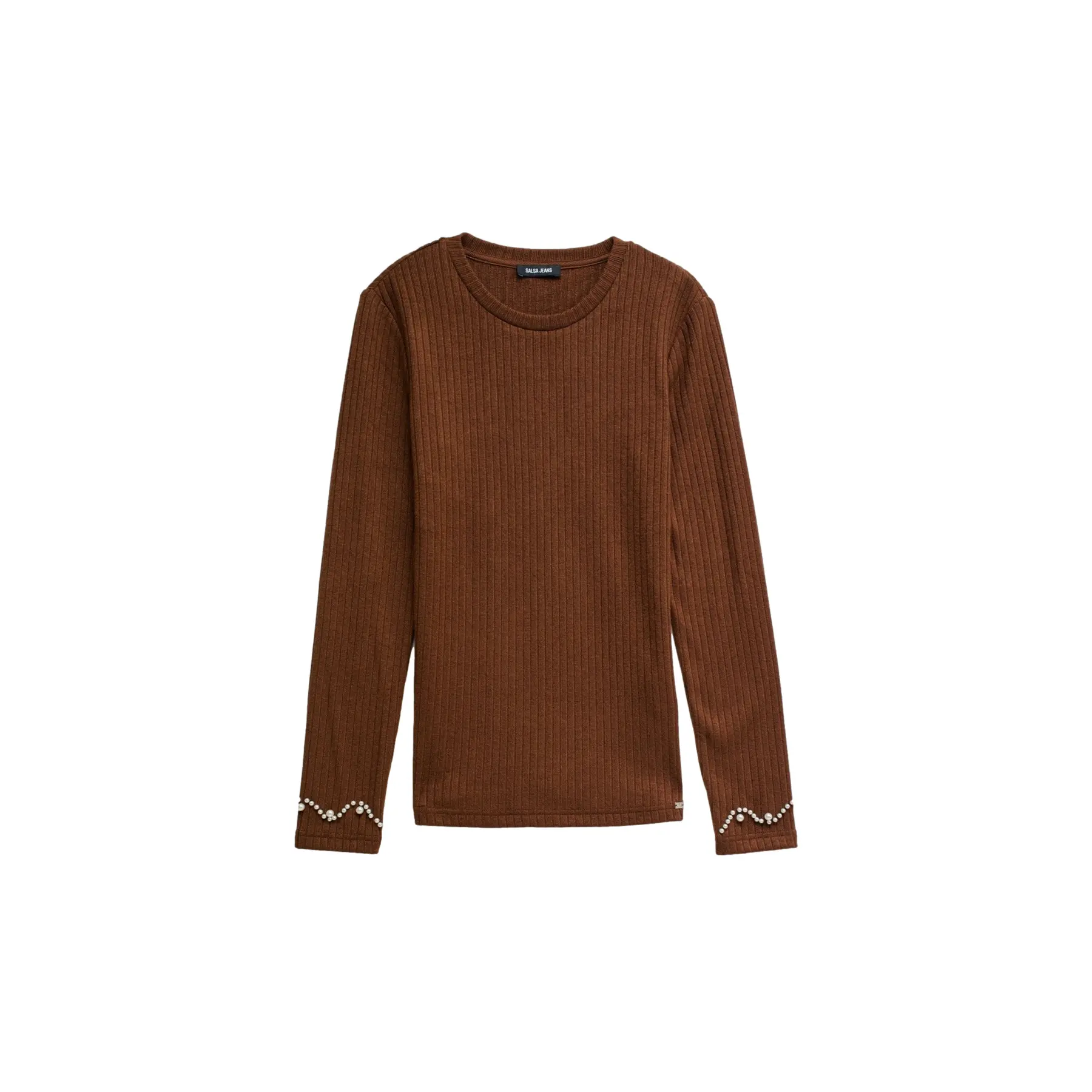 Pull in maglia a coste donna