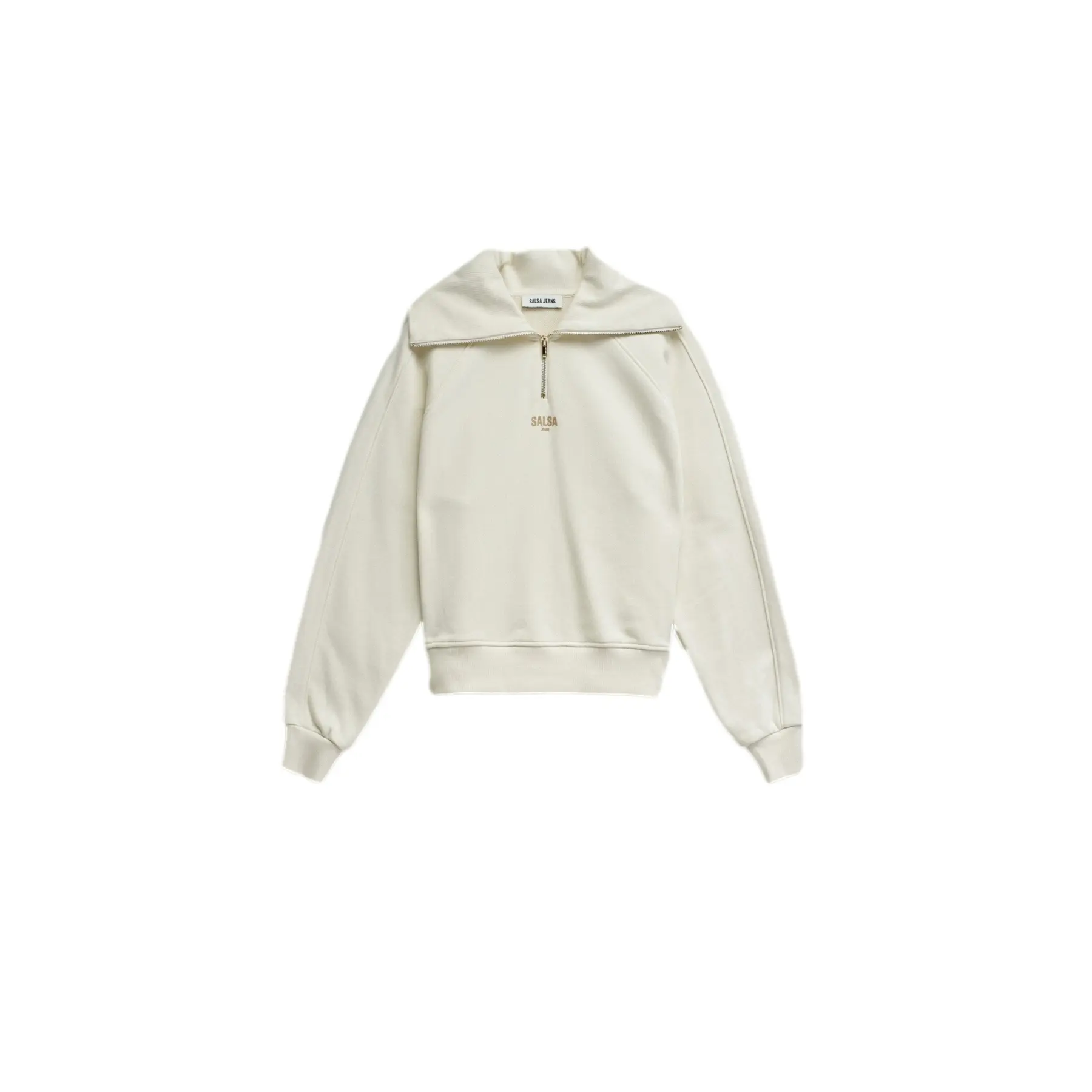 Felpa mezza zip donna