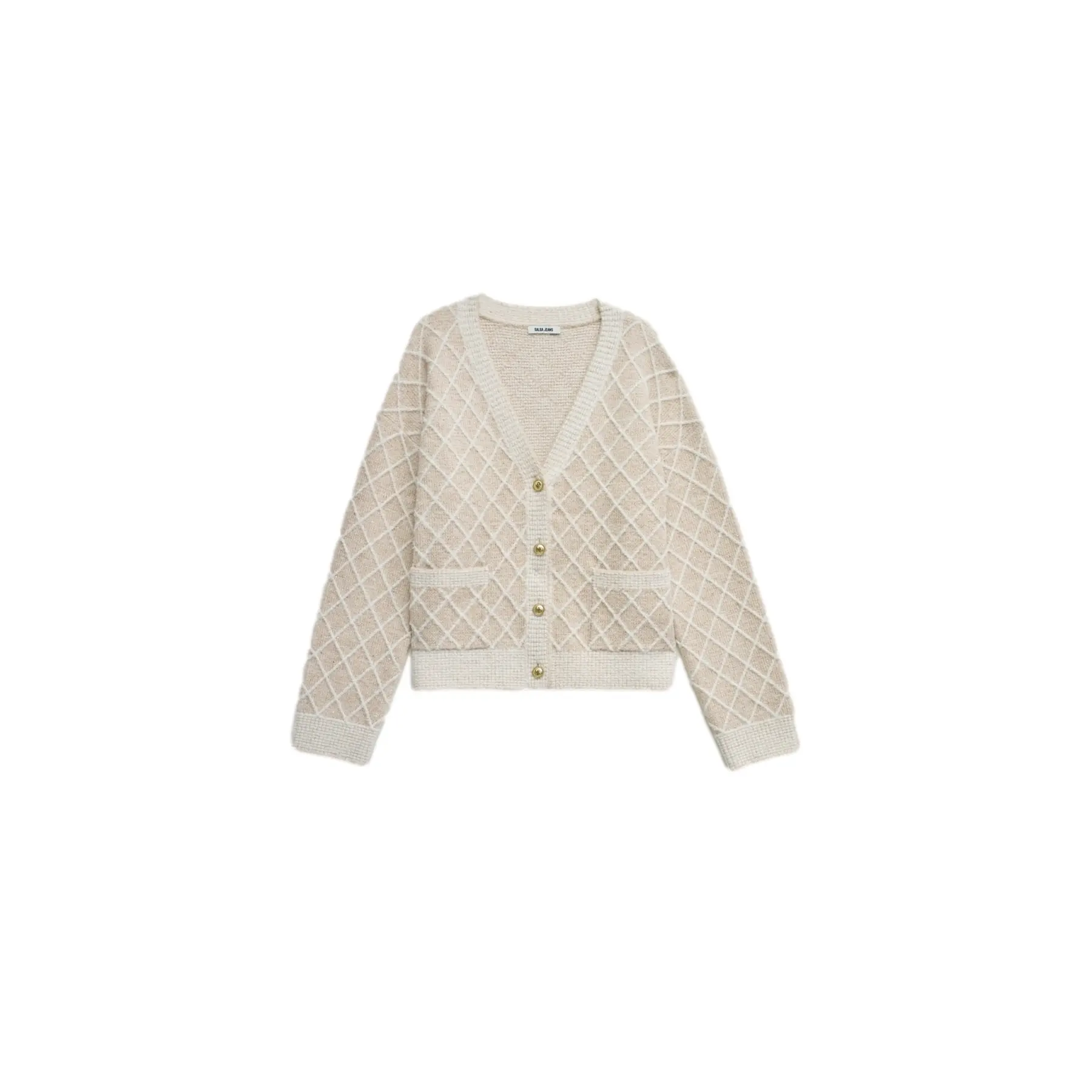 Jacquard-Cardigan mit Lurex für Damen Salsa Jeans