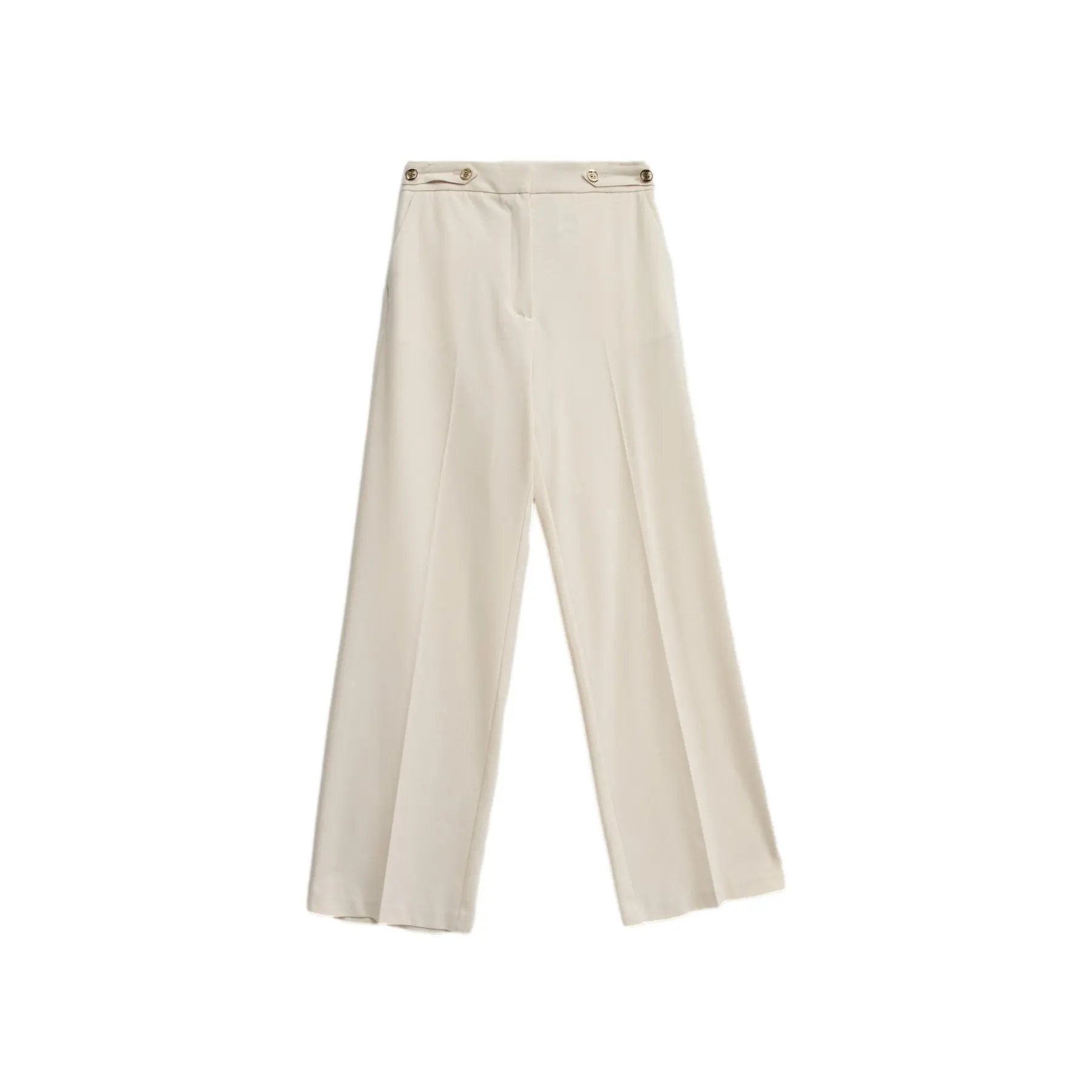 Pantaloni in tessuto gamba dritta donna