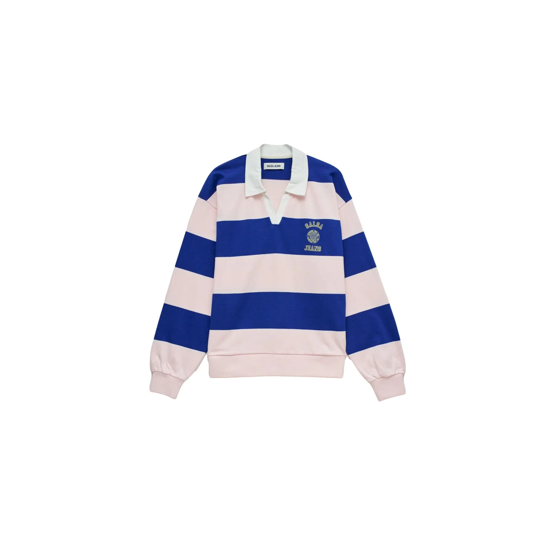 Polo a maniche lunghe a righe donna