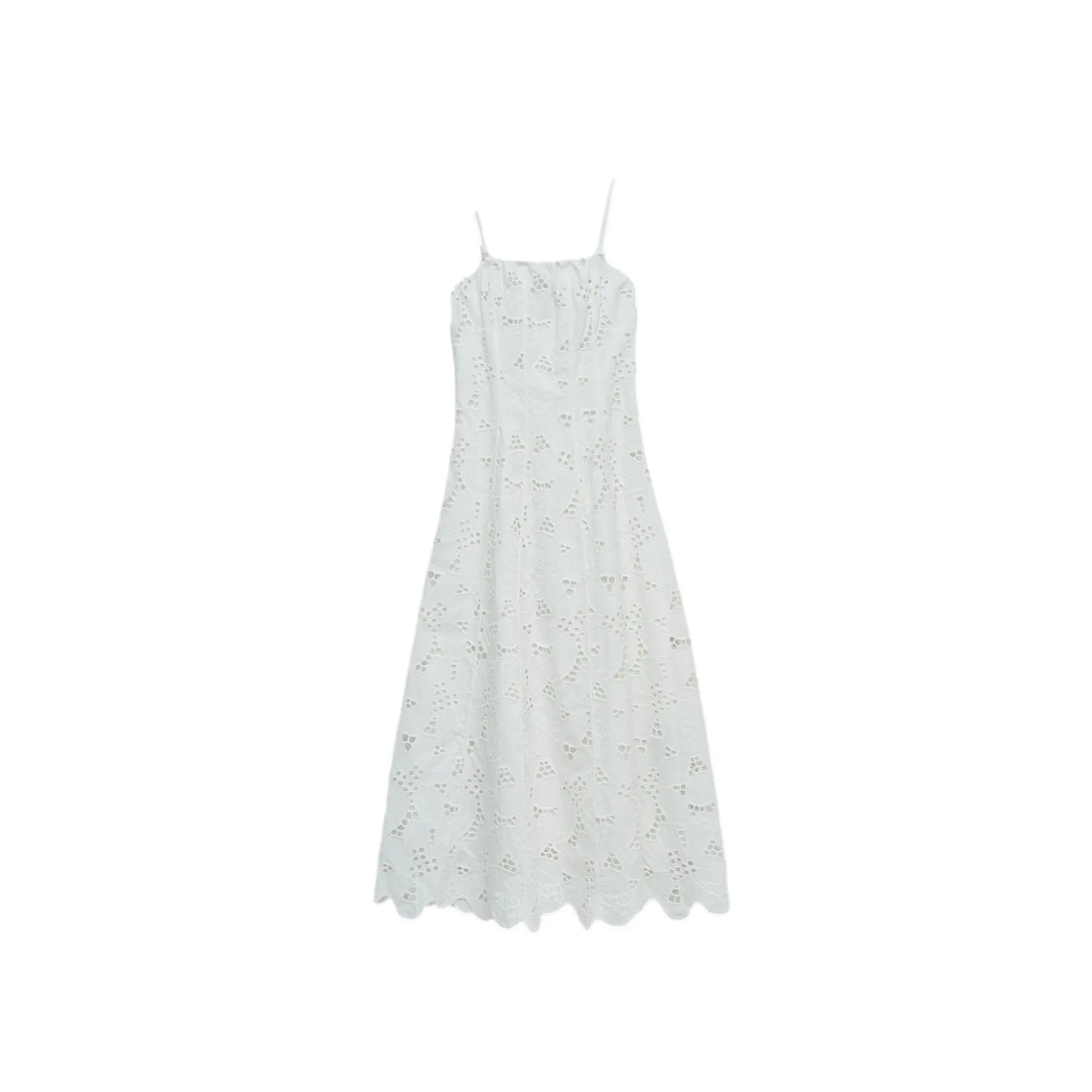 Salsa Jeans Women's Blanc Embroidered Cotton Dress
