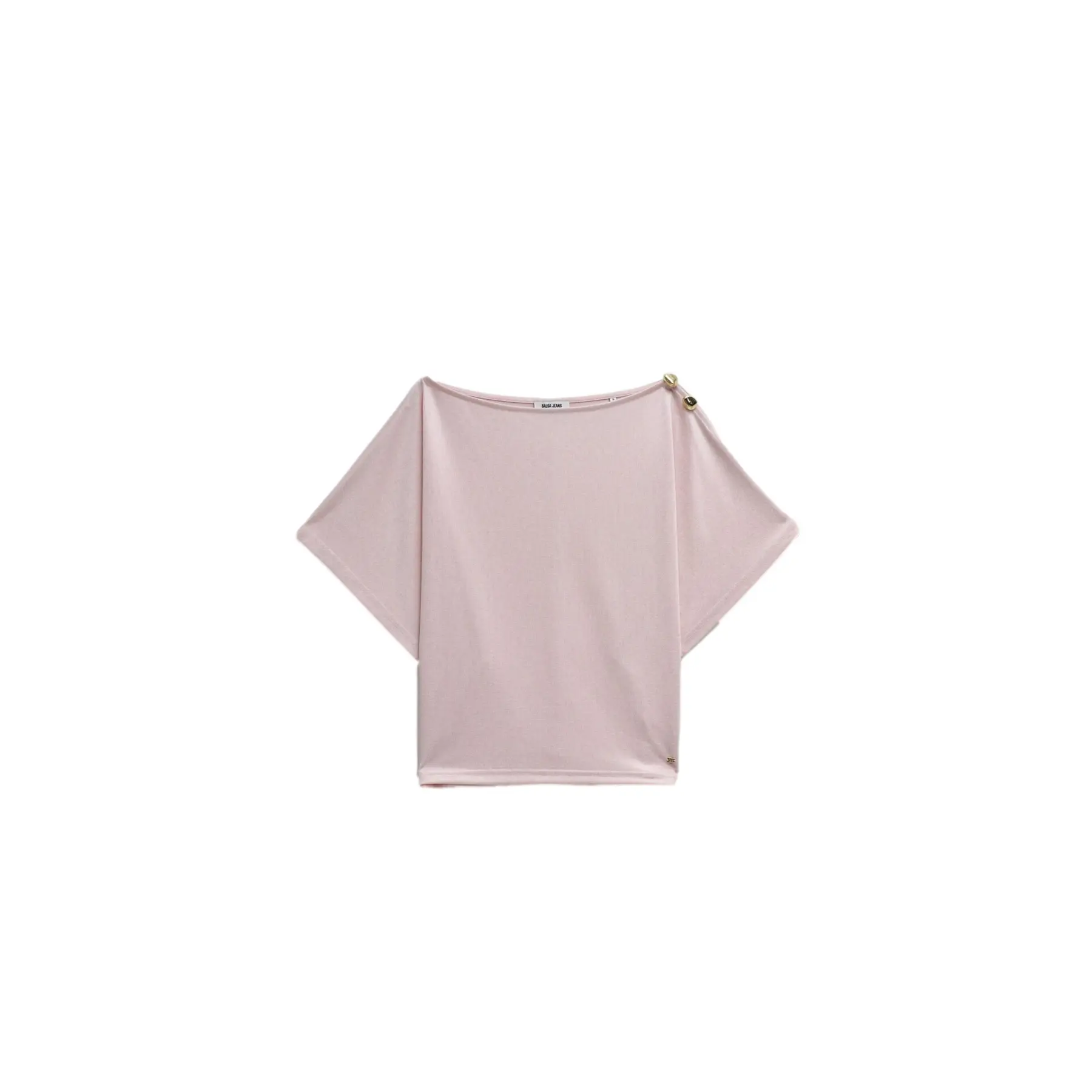 Blusa asimmetrica brillante donna