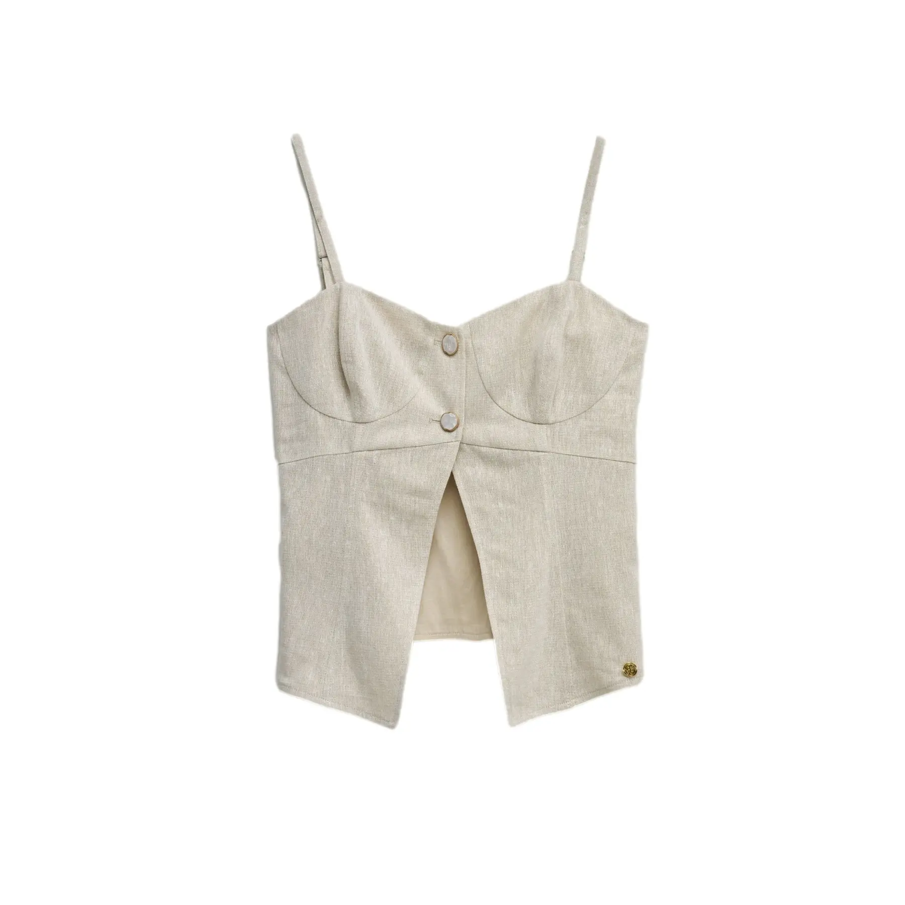 Canotta in lino donna