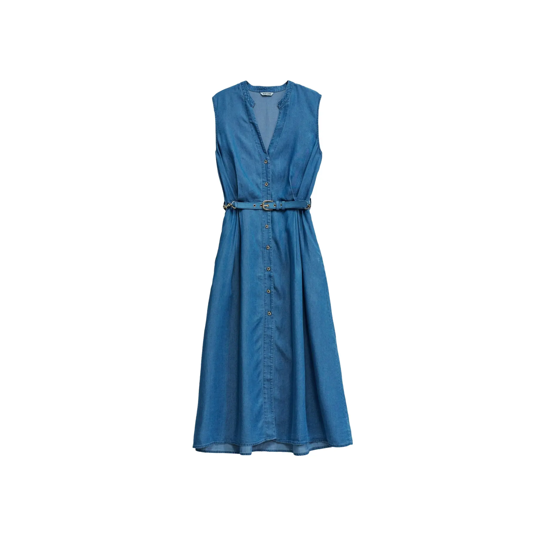 Vestito donna in denim  Midi