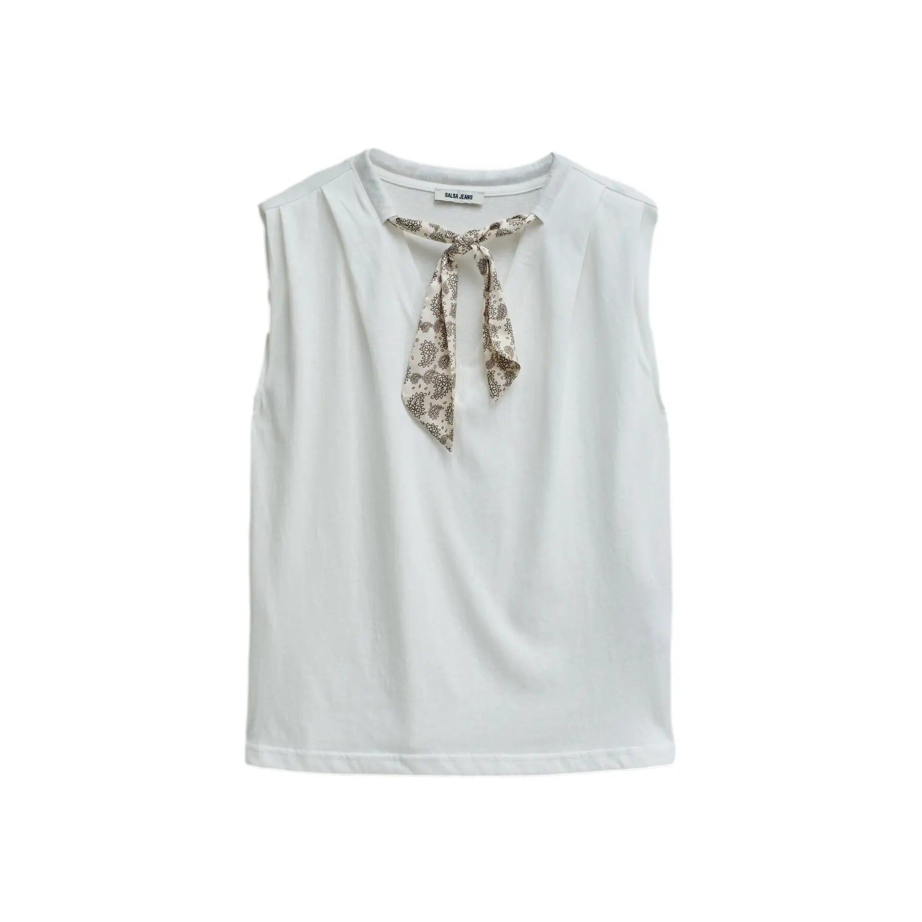 T-shirt con sciarpa donna