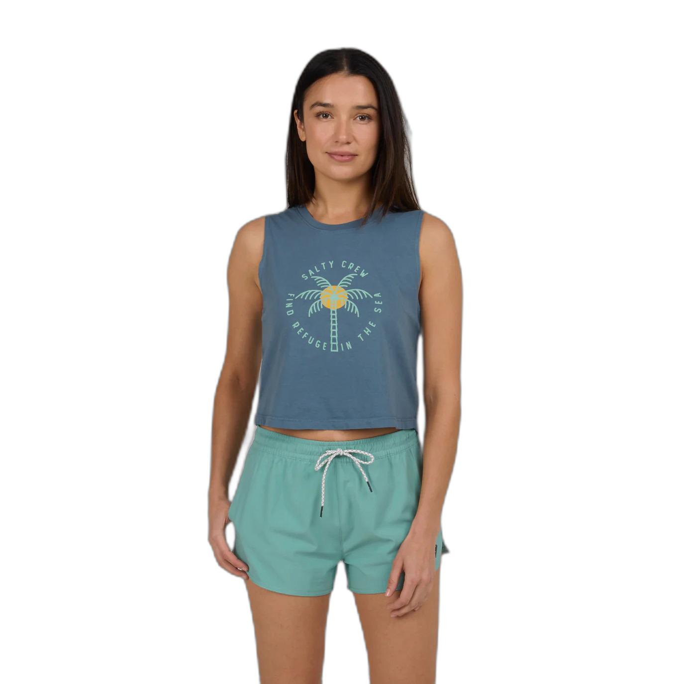 0804046504580 - Crop-Top Damen Queen Palm