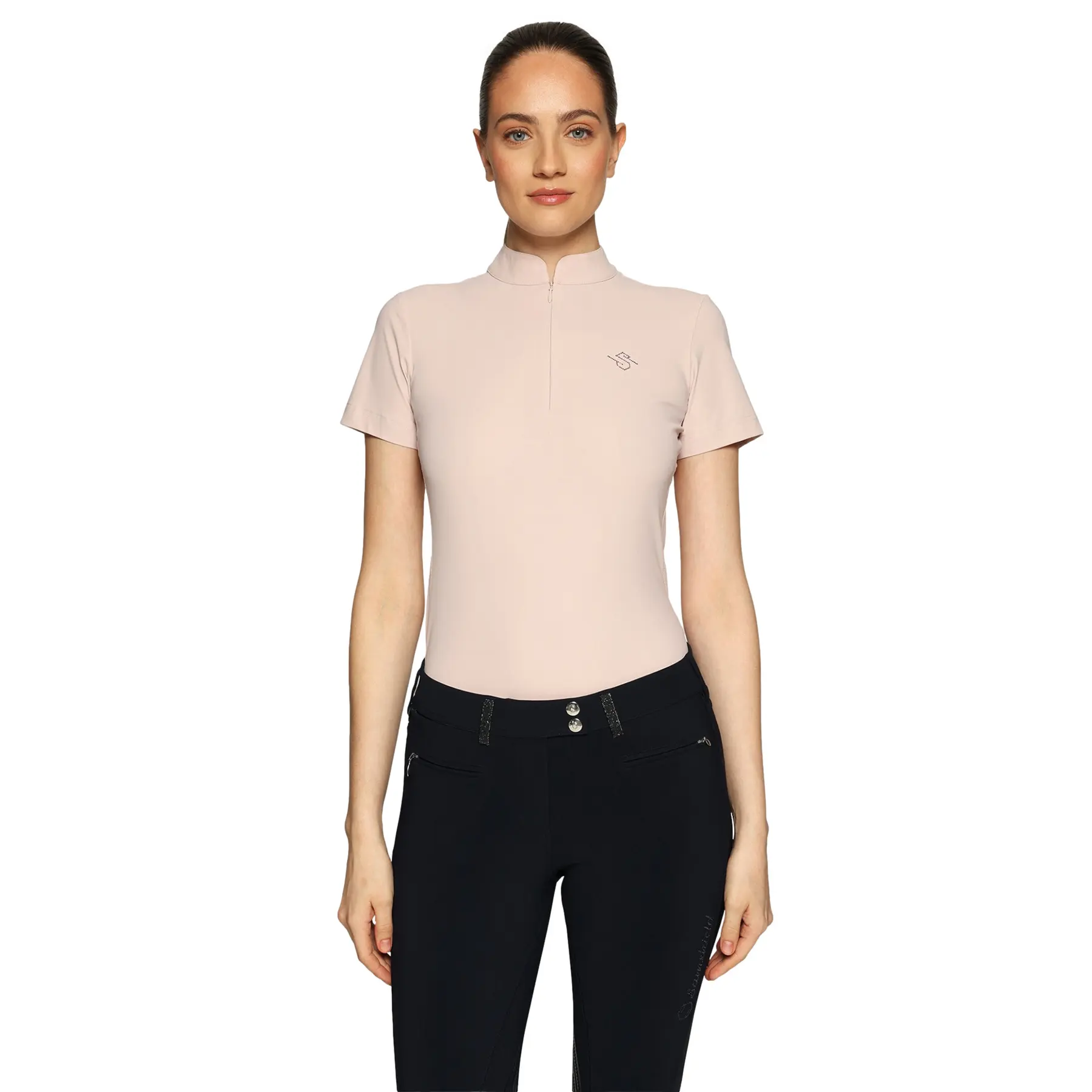 Polo d'équitation femme Samshield Bella Crystal Ferna