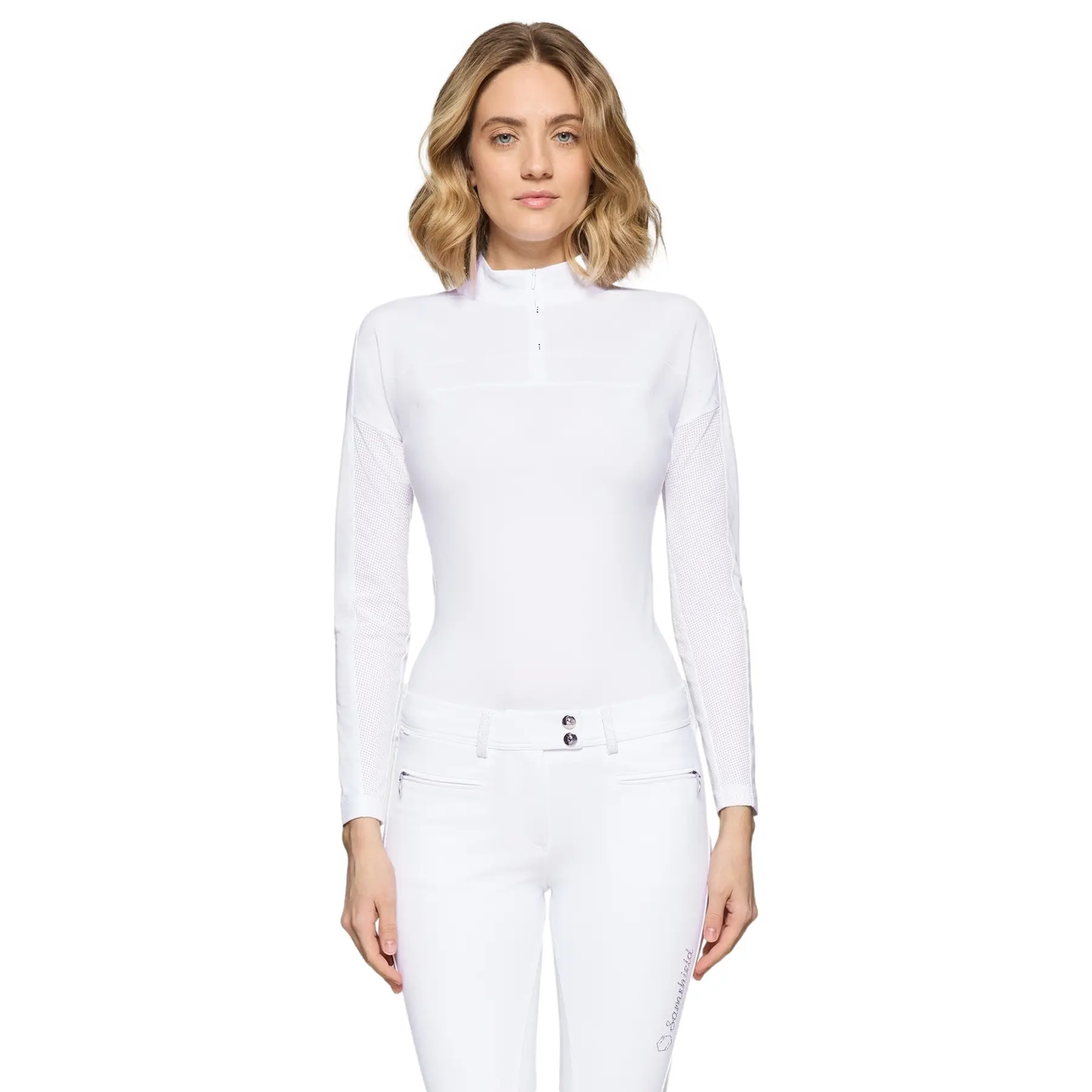 Polo d'équitation manches longues femme Samshield Sun