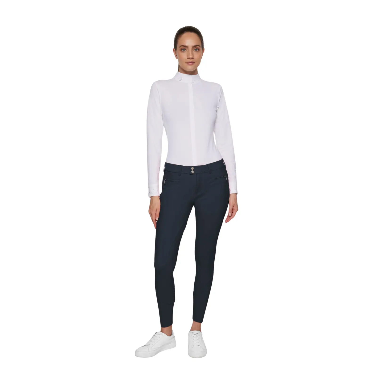 Comparer les prix de Pantalon équitation mid grip femme Samshield Adele Spring Flower