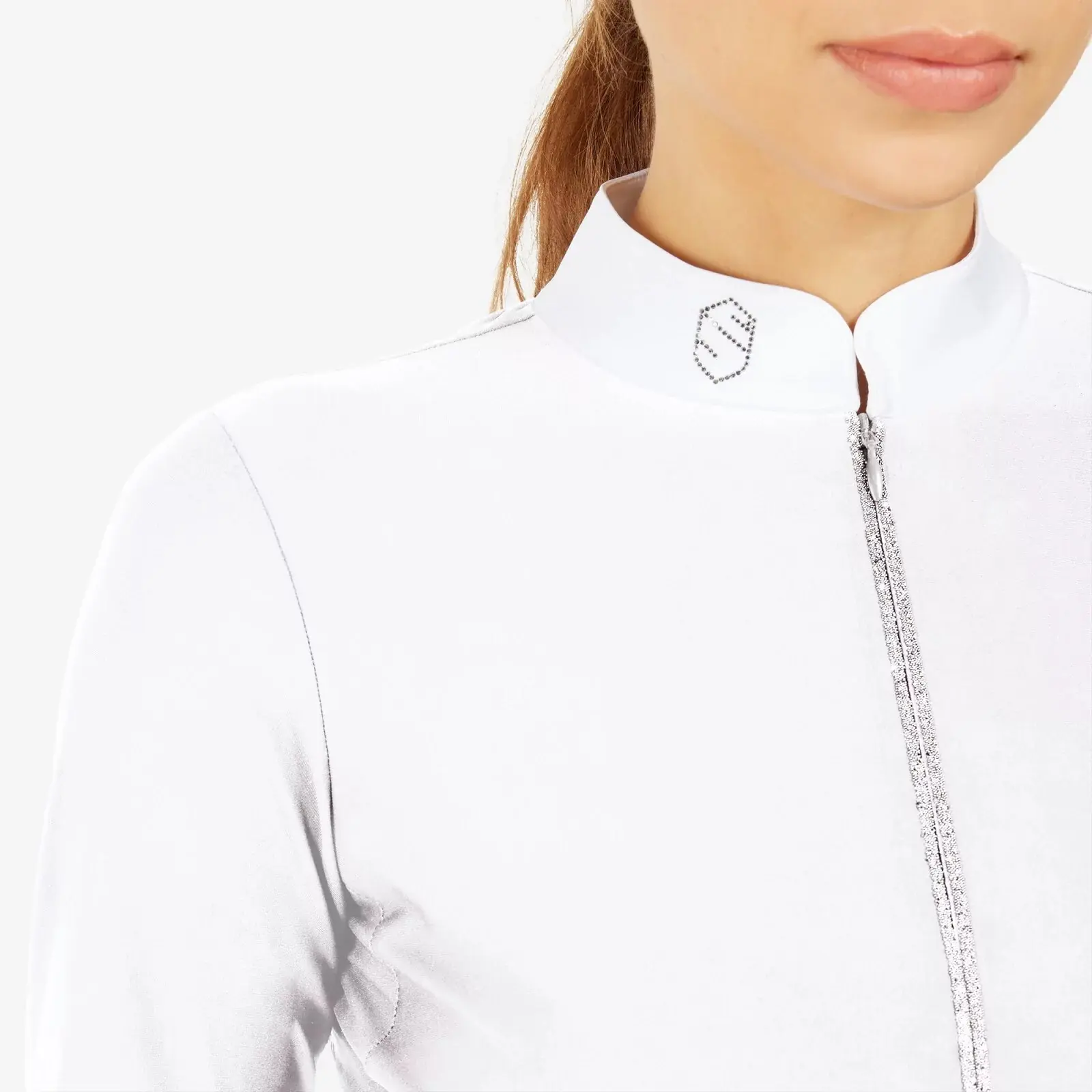 Chemise de soleil à manches longues en soie glacée à séchage