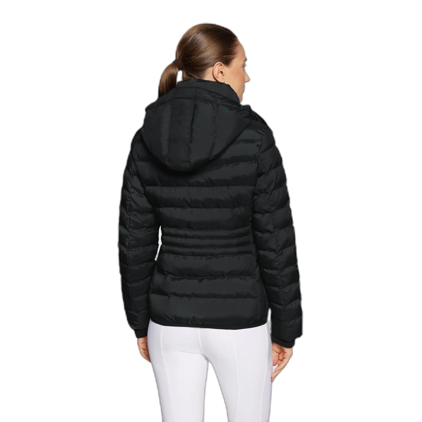 Veste D'hiver Femme SAMSHIELD En Duvet D'équitation - Olive, Capuche, Taille S