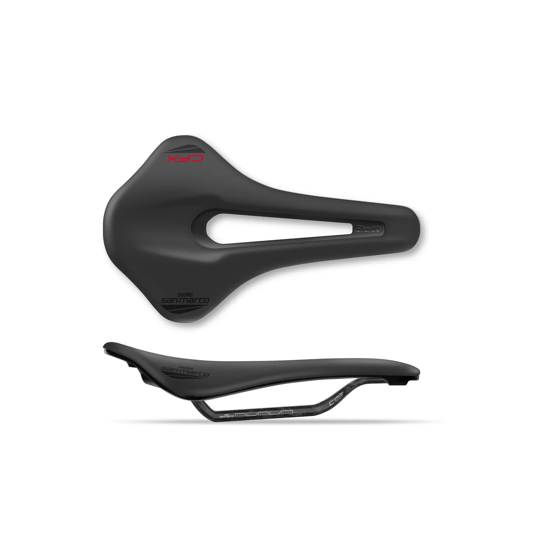 Selle San Marco Shortfit 2.0 Open-fit Carbon Fx Zadel Zwart 140 mm