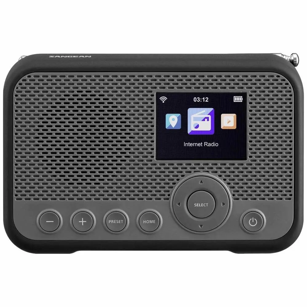Internet-Radio im Taschenformat, dab, fm Internet-Radio, fm, wlan spotify, Weckfunktion, wiederaufladbar Sangean WFR-39