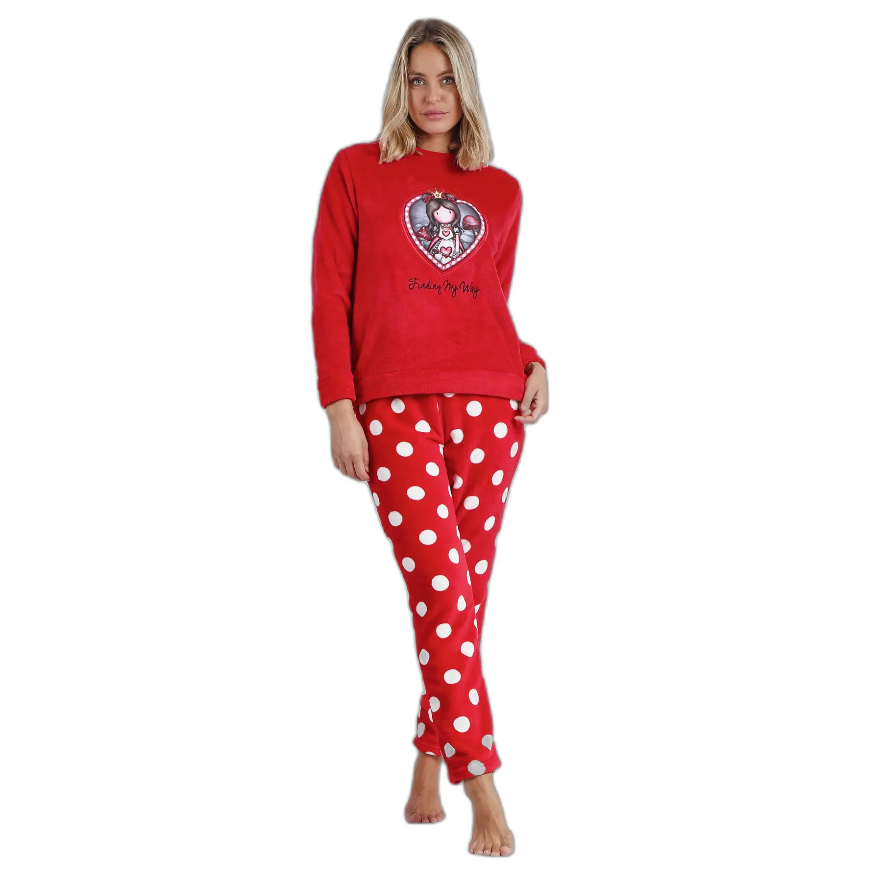 8433623631184 - Damen Langarm-Pyjama Finding My Way Corel