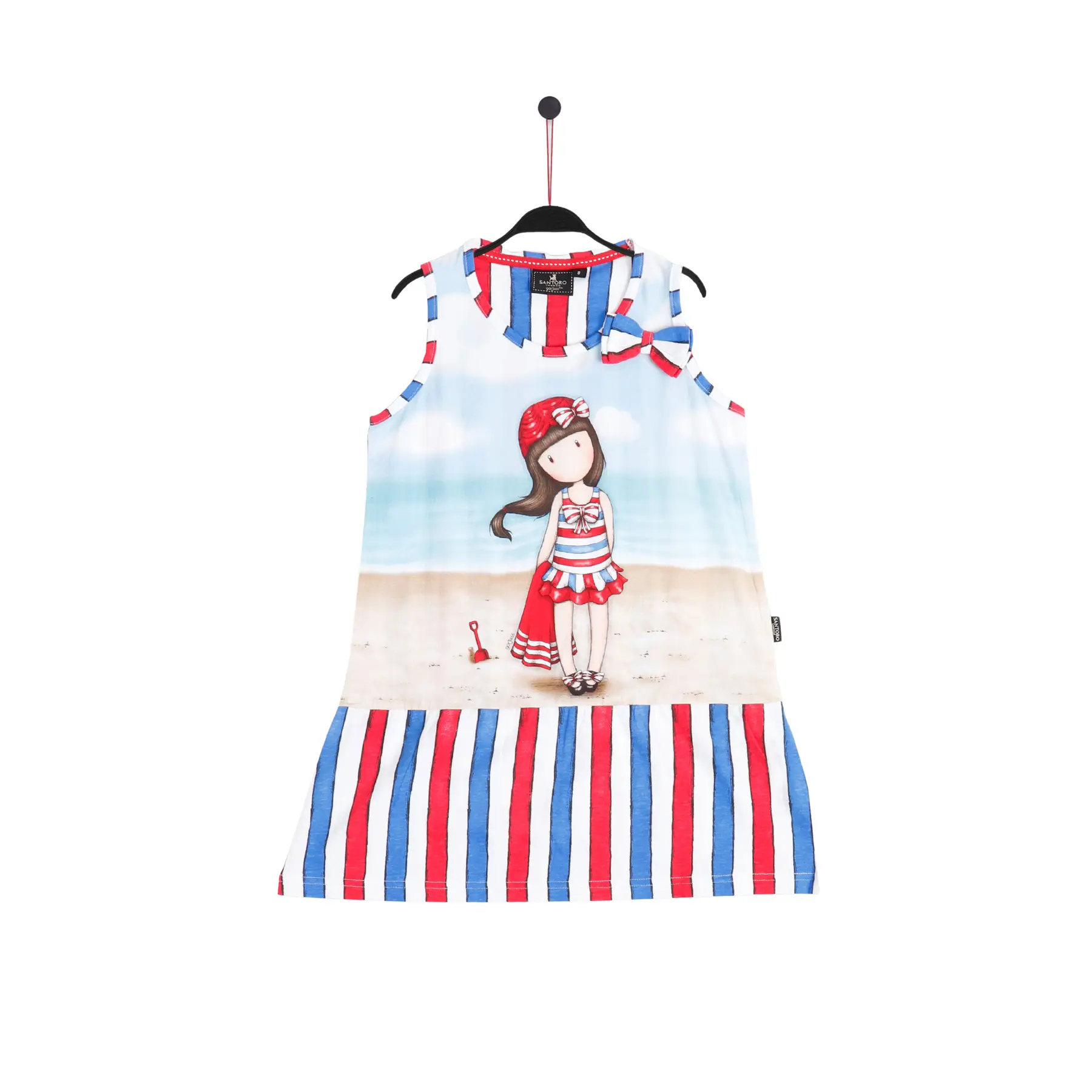 8433623674372 - Ärmelloses T-Shirt-Kleid Beach Belle