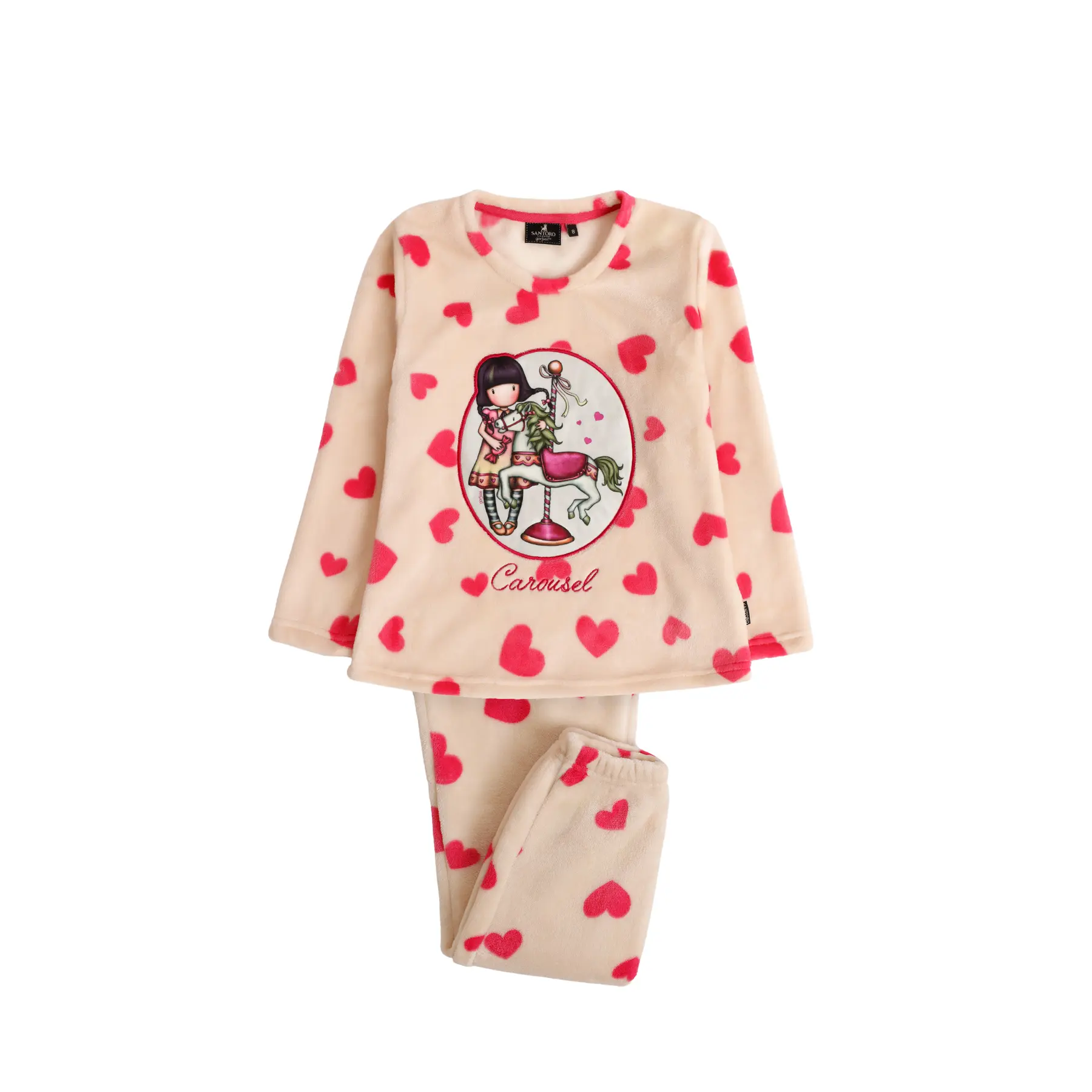 8433623788697 - Warmer Pyjama mit langen Ärmeln für Mädchen Carousel