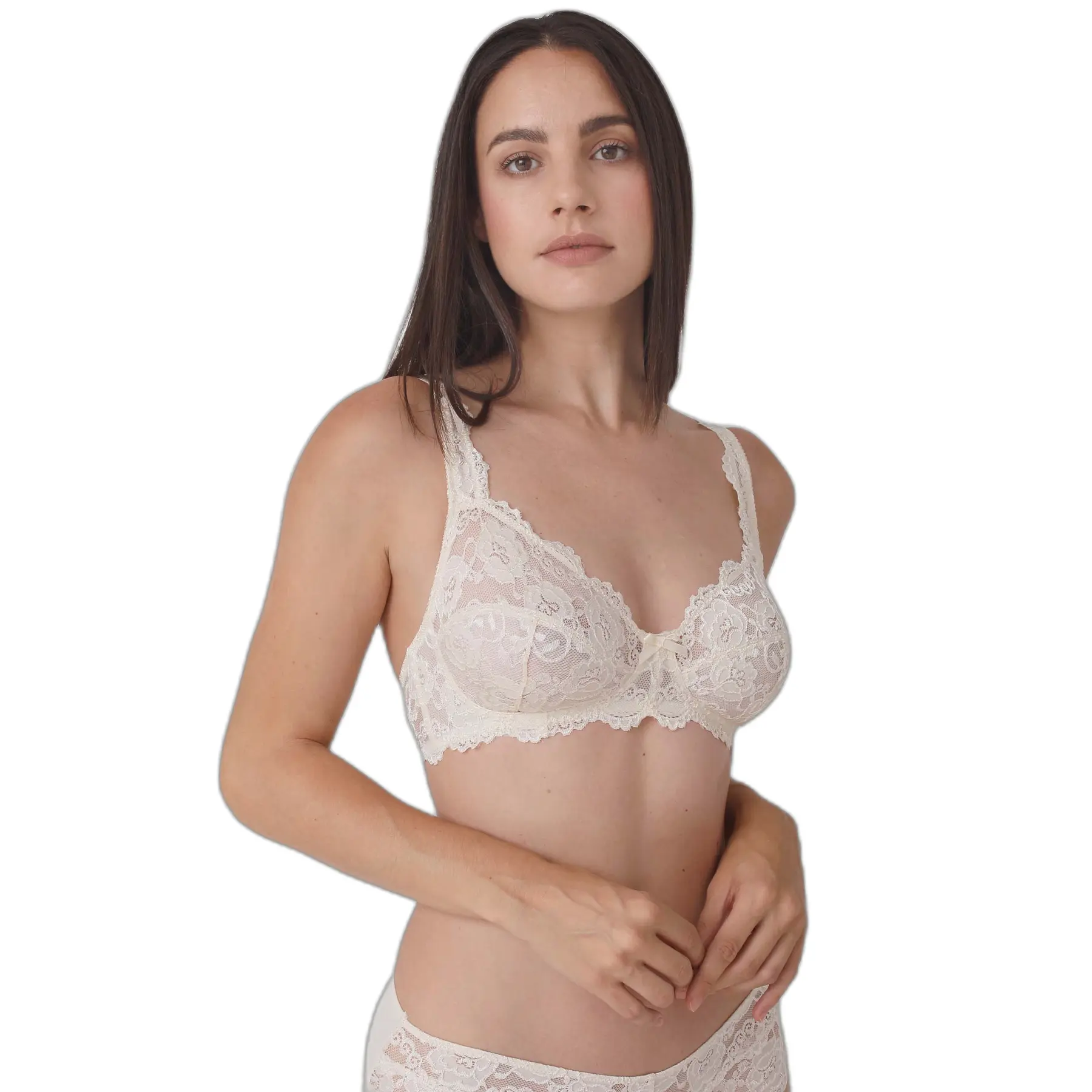 Reggiseno morbido in pizzo donna  Classic (x2)