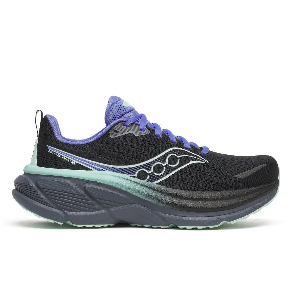 Saucony Women's Noir Running Shoes Hurricane 25