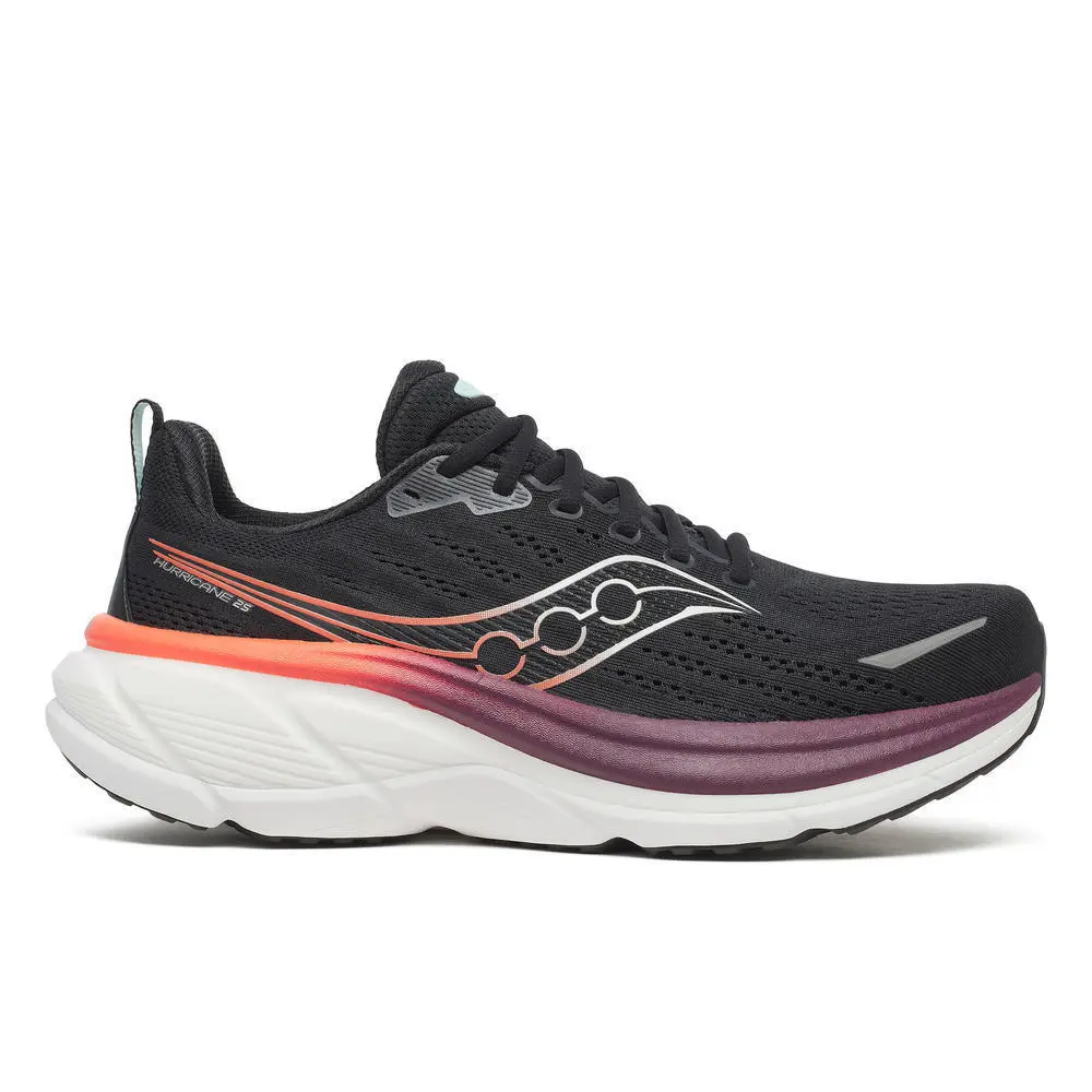 Saucony Men's Noir Running Shoes Hurricane 25