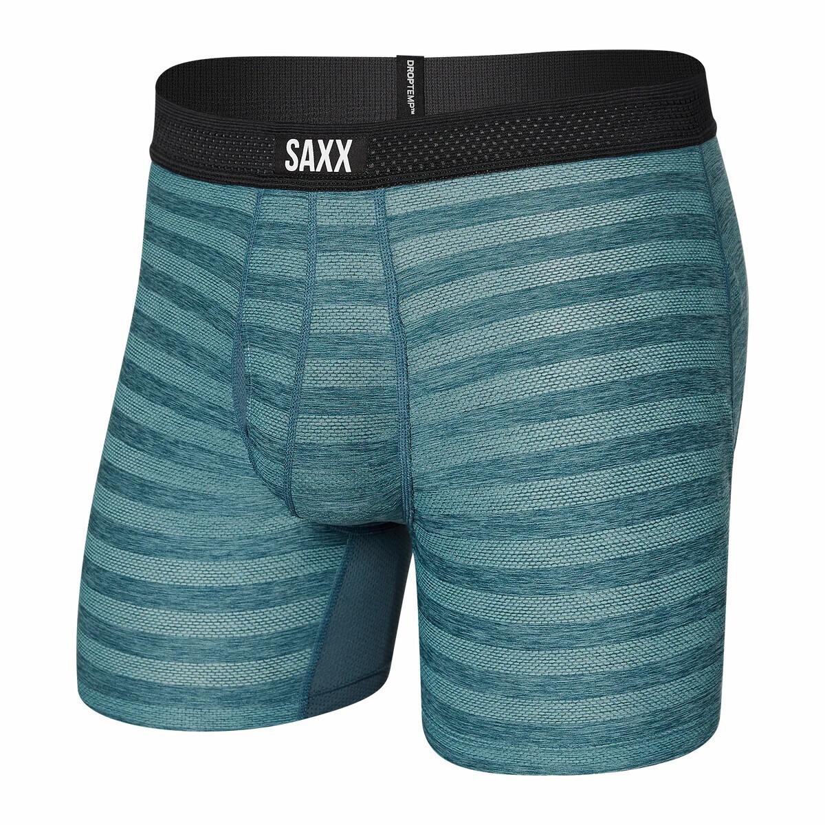 0688296439393 - Saxx DropTemp Cooling Mesh - Unterwäsche Washed Teal Heather XS