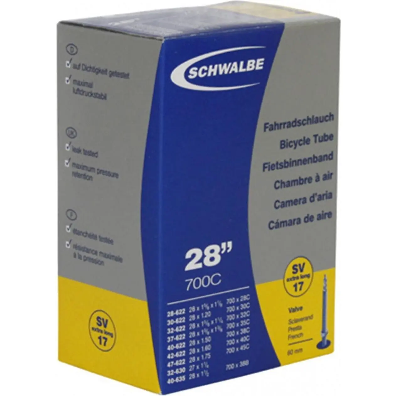 Schlauch Schwalbe Dunlop 60 mm