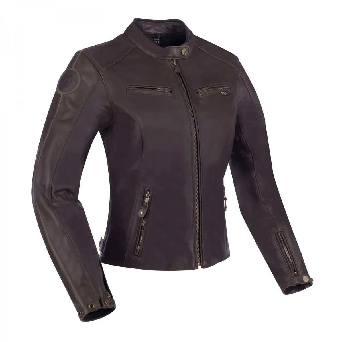 Motorrad-Lederjacke Damen Segura devon