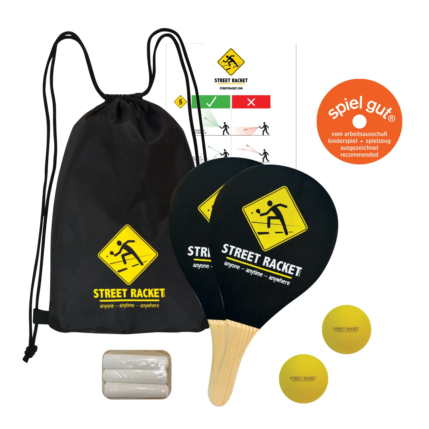 Tischtennis-Set mit Tasche Schildkröt Street Racket