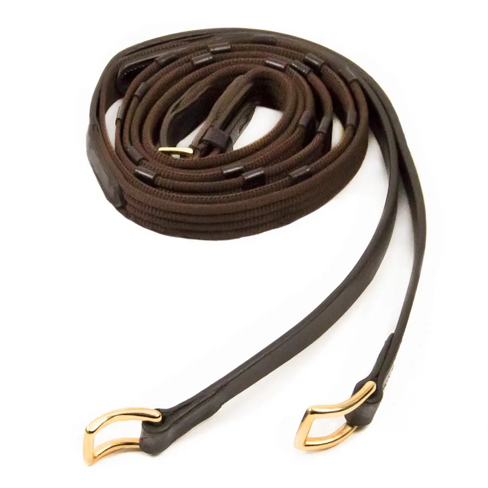 Comparer les prix de Rênes en cuir pour cheval Schockemöehle Web Warendorf