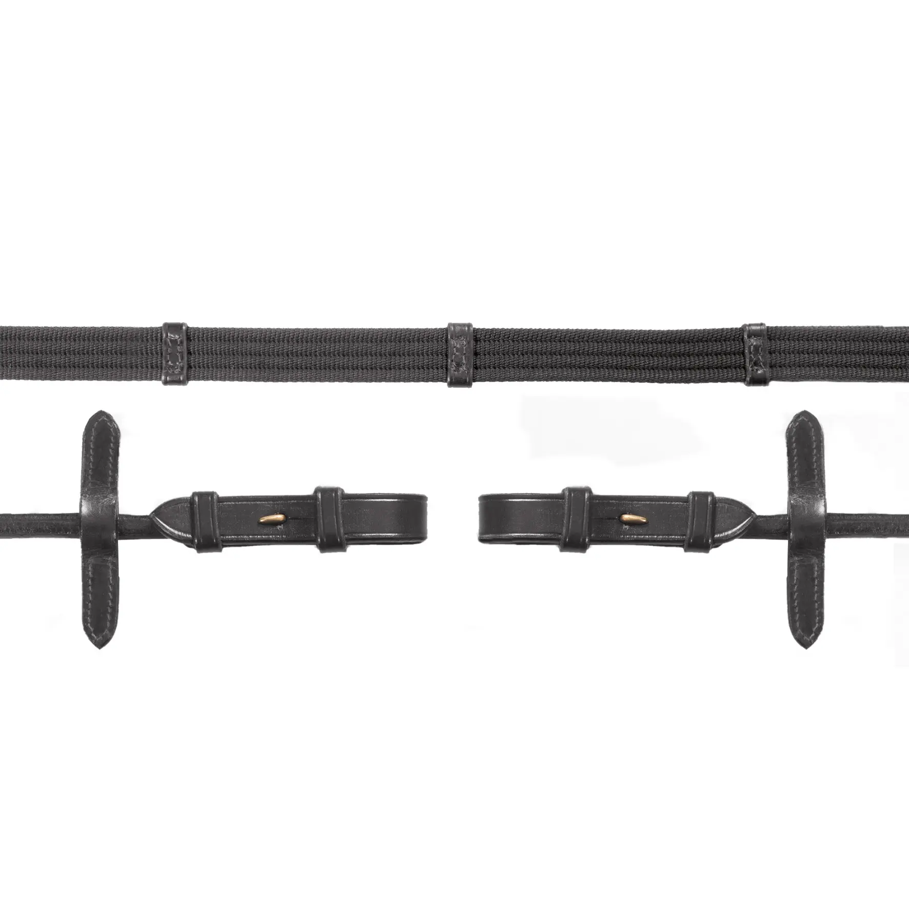 Comparer les prix de Rênes enroulées en caoutchou pour cheval Schockemöehle Web