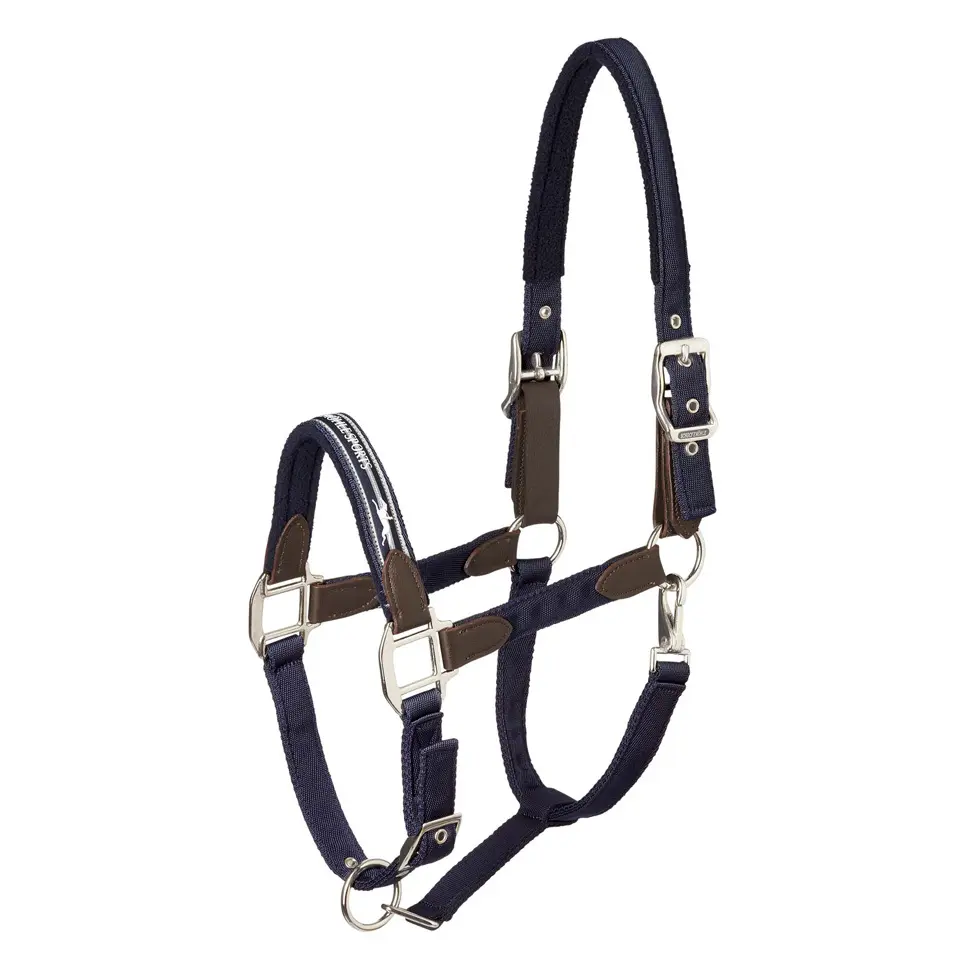 Licol nylon-cuir pour cheval Schockemöehle Memphis Safety
