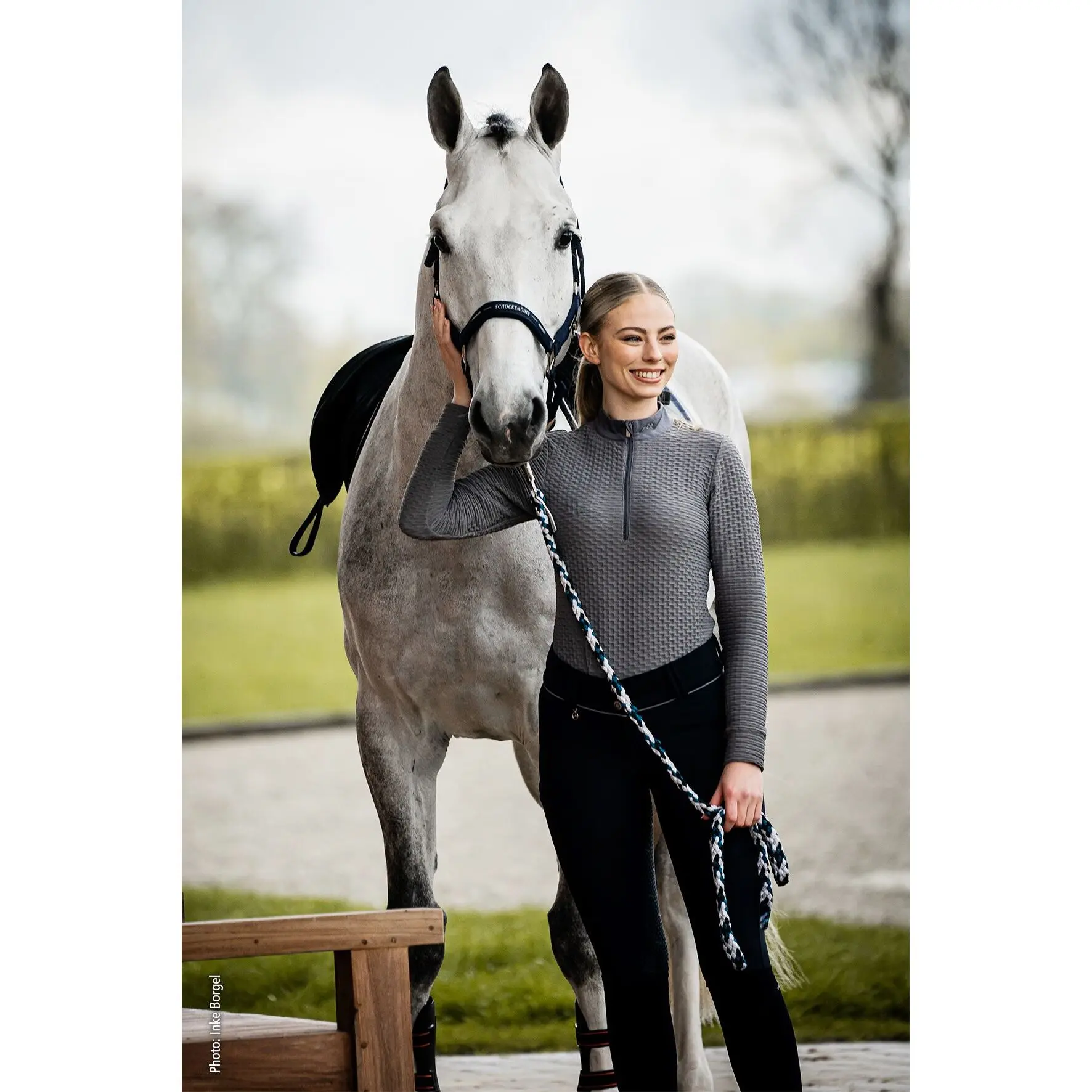 Meilleurs prix pour Polo d'équitation manches longues femme Schockemöhle Sports Hedy Style