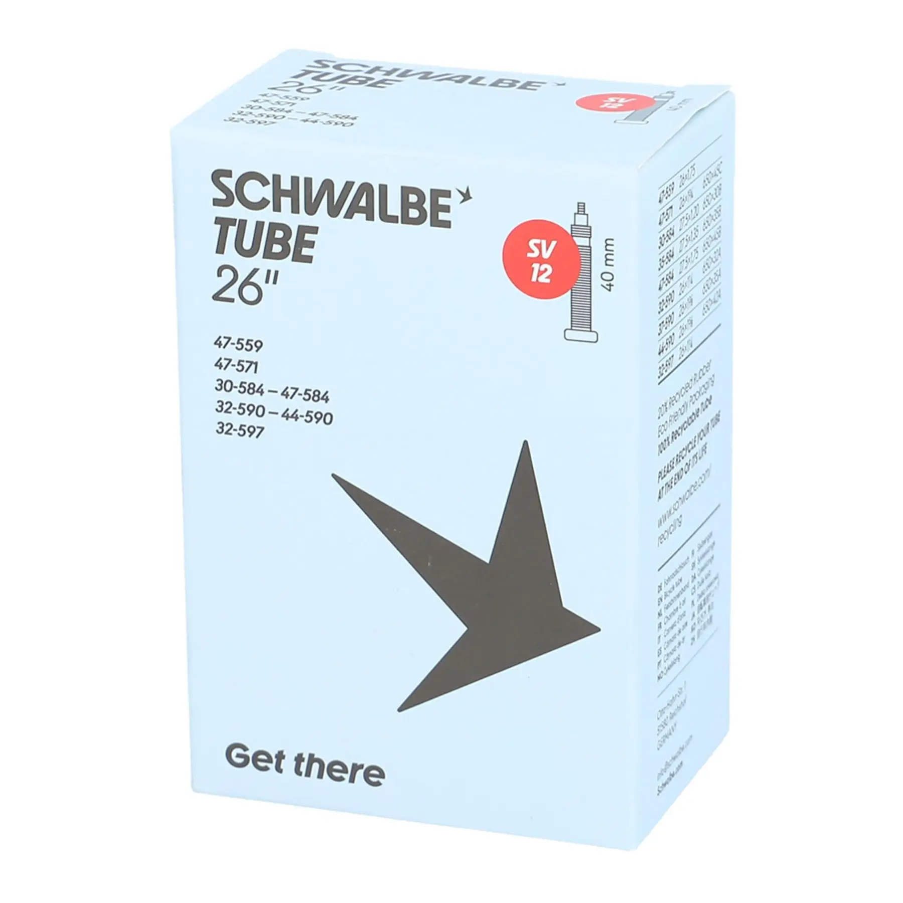 Image of Presta-Ventilschlauch Schwalbe Standard SV12