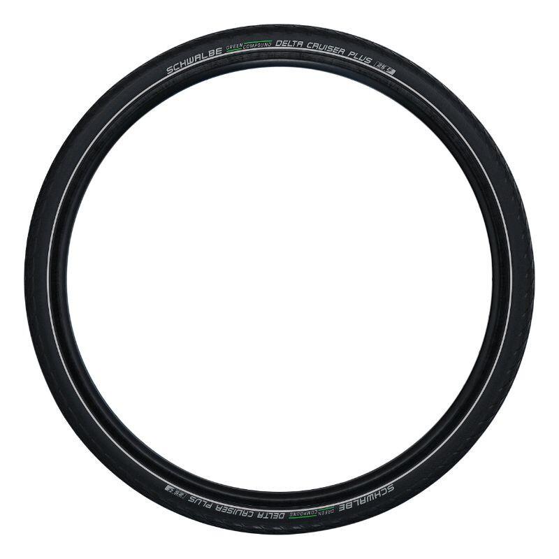 Velo Store - UK City wheel with sidewall reinforcement Schwalbe Delta Cruiser Plus Tr (26 X 1 3-8) (37-590) Renfort Guard Reflex | Extra 10% off with Subscription, Postage £16.79 to UK Fedex.