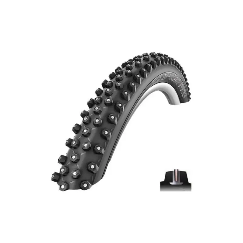 SCHWALBE Ice Spiker Pro Vouwband Performance DD RaceGuard SnakeSkin TLE 27.5x2.60", zwart Bandenmaat 65-584 | 27,5x2,60"