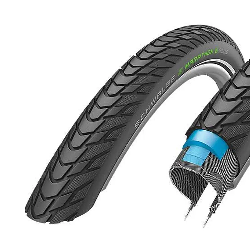 Velo Store - UK Rigid tire Schwalbe Marathon E-Plus Hs498erf Twin | Extra 10% off with Subscription, Postage £16.79 to UK Fedex.