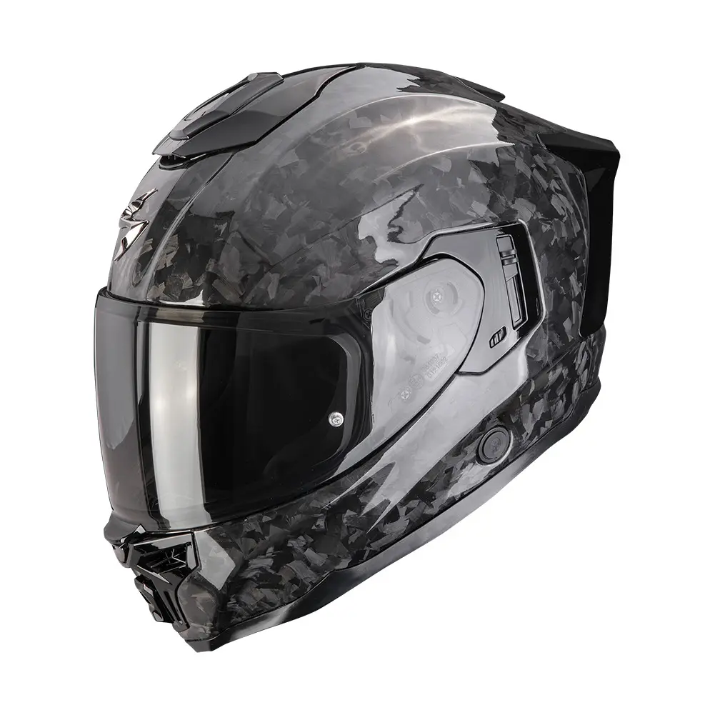 Motorrad-Integralhelm Scorpion Exo-1500 Carbon Solid Onyx