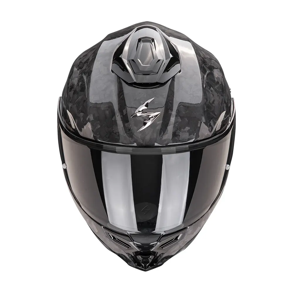 Motorrad-Integralhelm Scorpion Exo-1500 Carbon Solid Onyx
