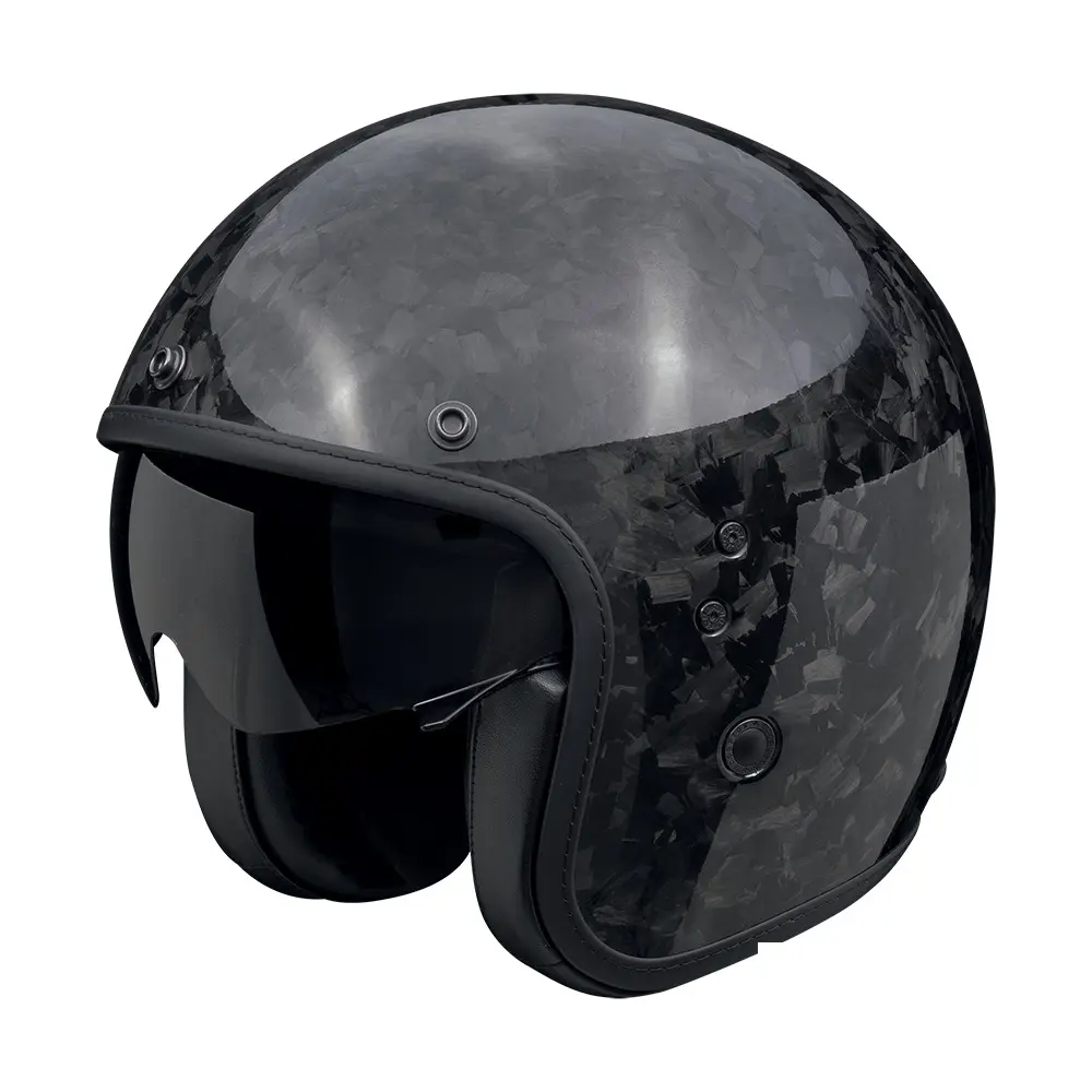 Jet-Motorradhelm Scorpion Belfast Evo Onyx Carbon Solid