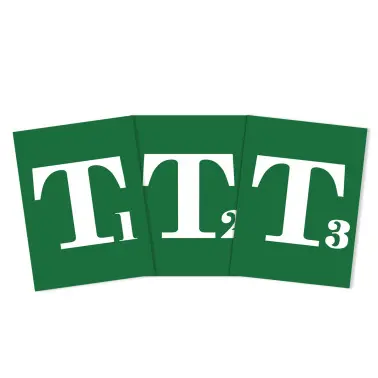 SEA Fiche de Marquage temps mort (x3), Vert, Taille TU